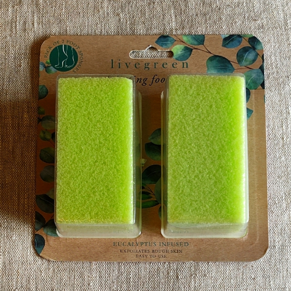 Livegreen Eucalyptus Infused Foot Sponges